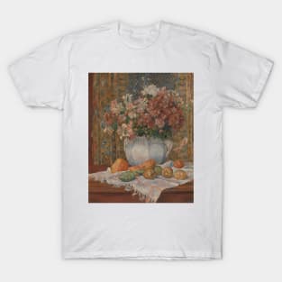 Still Life with Flowers and Prickly Pears by Auguste Renoir T-Shirt